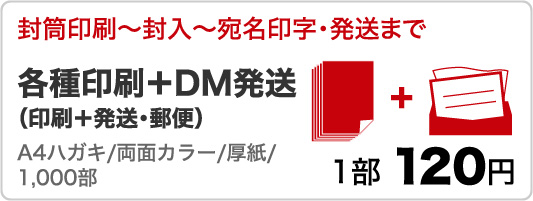 各種印刷DM発送